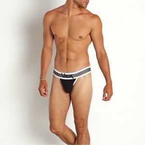 Vaux Men's cotton Candy thong black Underwear